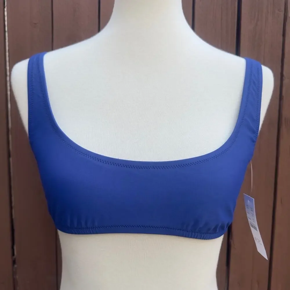 J. Crew | NWT Blue Bathing Suit Bikini Top Size Medium Style BX611